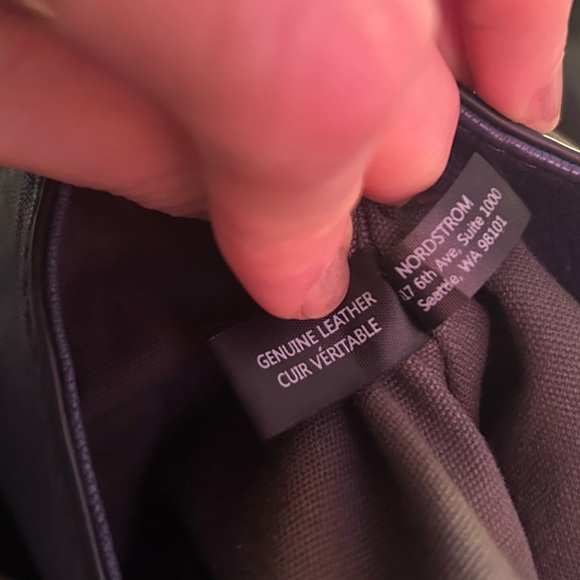 Treasure & Bond Slate Blue Genuine Leather Crossbody Bag - Picture 7 of 7